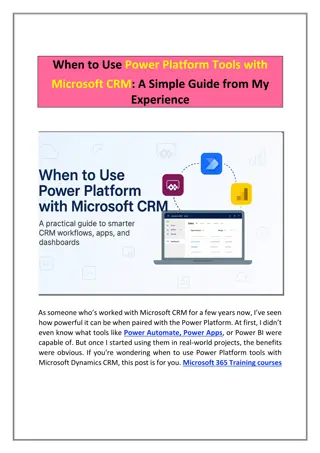 Microsoft Dynamics 365 Training Courses CRM Online Training