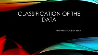 Data Classification for BA II Year Analysis