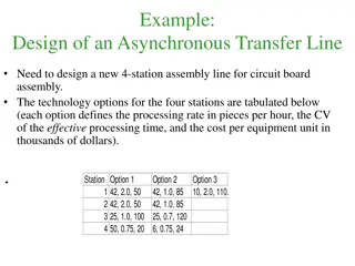 Asynchronous Transfer Line Design