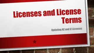 Efficient License Terms Management
