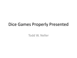Dice Games Categories: Progression, Jeopardy, Category, Bluffing