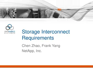 Storage Interconnect Requirements for Efficient Data Transfer