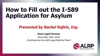Filling Out I-589 Application for Asylum Guide