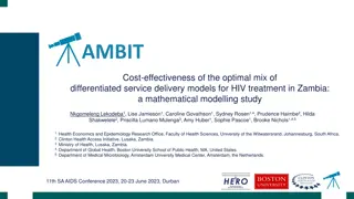 Mathematical Modeling Study on Cost-Effectiveness of HIV Treatment Delivery Models