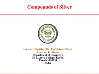 Silver Compounds Overview