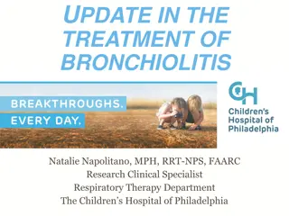 Treatment Strategies for Bronchiolitis