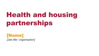 Strengthening Health and Housing Partnerships