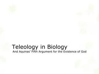 Teleology in Biology: Aquinas's 5th Argument for God