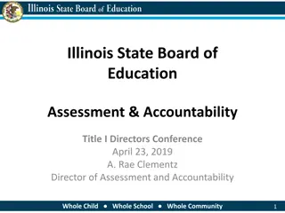 State Board of Education Assessment Updates