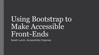 Creating Accessible Front-Ends with Bootstrap
