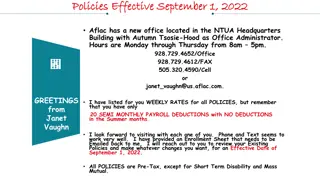 Aflac Office Policies and Premium Rates Overview