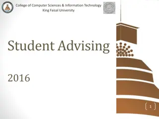 Academic Advising at College of Computer Sciences & Information Technology