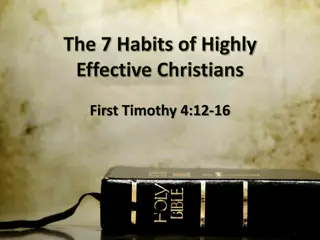 Effective Christian Living: 7 Powerful Habits