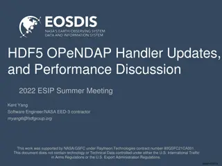 HDF5 OPeNDAP Handler Updates & Performance Discussion