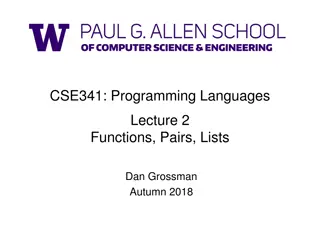 Understanding Function Definitions and Recursion in Programming Languages