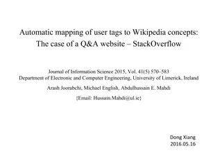Automatic Mapping of User Tags to Wikipedia Concepts