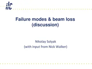 Failure Modes & Beam Loss Discussion - Analysis & Focus