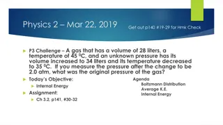 Internal Energy and Gas Properties