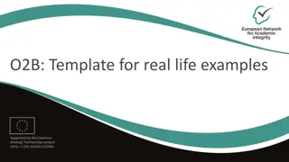 Building Real Life Examples Template
