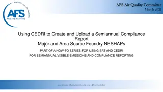 Using CEDRI for Semiannual Compliance Reporting