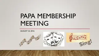 Leigh Performing Arts Booster Club Overview