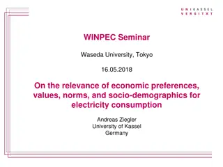 Relevance of Economic Preferences in Electricity Consumption