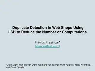 Reducing Duplicate Computations in Web Shops