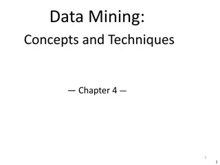 Data Warehousing Concepts & Techniques
