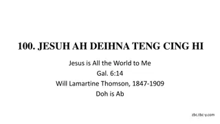 Jesus is All the World to Me