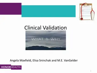 Clinical Validation and Coding Guidelines 2017