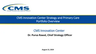Innovation Center Strategy and Primary Care Overview