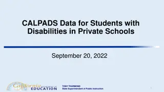 CALPADS Data for Students with Disabilities