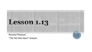 Understanding Personal Pronouns and Antecedents