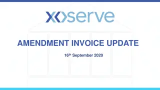 Project Team Progress Updates for Invoice Amendments