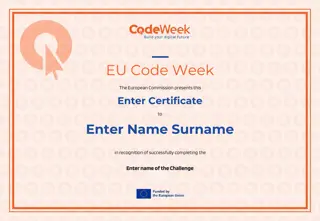 European Code Week Certificate Collection