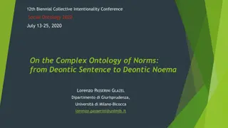 Complex Ontology of Norms: Defining Entities and Properties