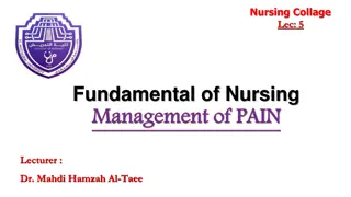 Comprehensive Pain Management in Nursing