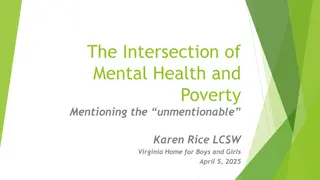 Understanding the Intersection of Mental Health and Poverty