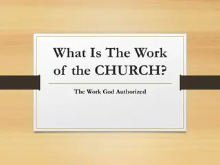 Understanding the Work and Authority of the Church
