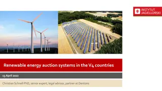 Renewable Energy Auction Systems in V4 Countries