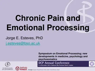 Emotional Processing in Chronic Pain Patients