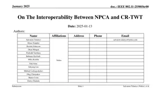 Interoperability Between NPCA and CR-TWT in IEEE 802.11-25