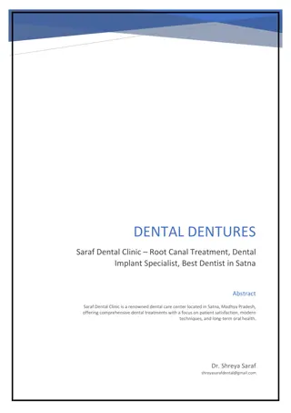 Dental Dentures in Satna Madhya pradesh