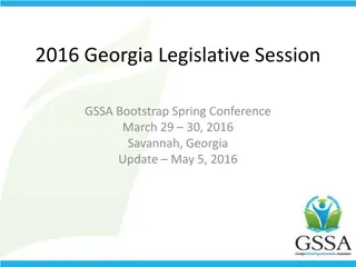 Georgia Legislative Session Budget Updates 2016-2017
