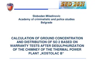 Ground Concentration of SO2 After Desulphurization at TPP Kostolac