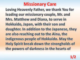 Missionary Care for Ainu People in Hokkaido, Japan
