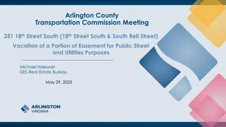 Arlington County Transportation Commission Meeting on Easement Vacation
