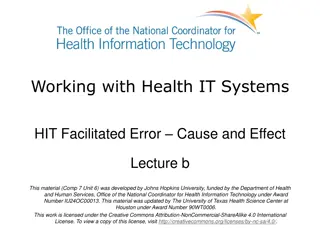 Understanding HIT Facilitated Errors in Health IT Systems