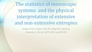 Mesoscopic Systems: Statistics and Entropy Interpretation