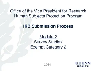 Understanding Exemption Category 2 in Survey Studies